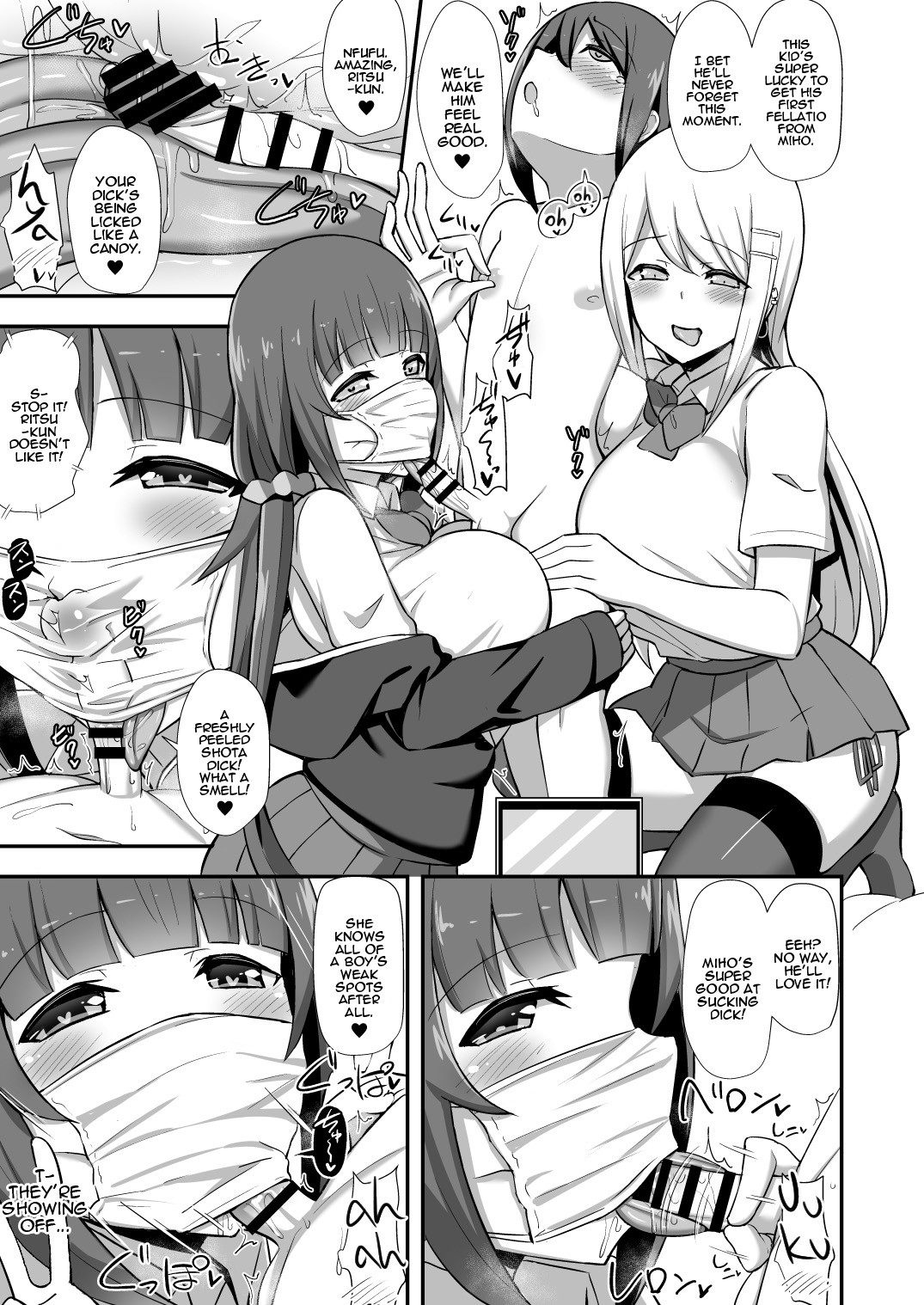 Hentai Manga Comic-Morality's Downfall -Little Brother Stolen by Lecher JK Gyaru Duo--v22m-Read-10